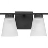 Progress Lighting Tanner 2 - Light Vanity in  Matte Black - 3 of 4