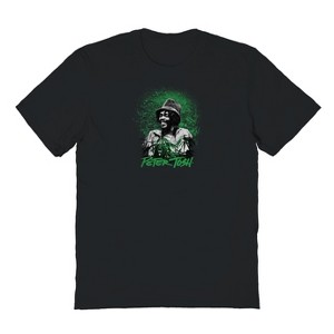 Peter Tosh Men's Ganja Patch Short Sleeve Graphic Cotton T-Shirt - 1 of 1