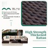 UPHA 9-Piece Rattan Patio Sofa Conversation Set with Cushions - 4 of 4