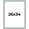 PosterPalooza | Refined Blue Picture Frame - UV Acrylic, Foam Board Backing, Hanging Hardware - 2 of 4