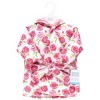 Hudson Baby Girls Mink with Faux Fur Lining Pool and Beach Robe Cover-ups, Pink Roses - 2 of 2