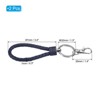 Unique Bargains Plastic Wear-resistant ID Card Wristlet Keychains 2 Pcs - 2 of 4