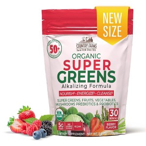 Country Farms Super Greens, Berry Flavor - 30 Servings - 1 of 4