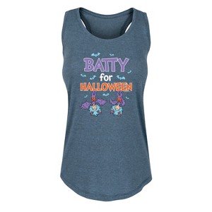 Women's - Dr. Seuss - Batty For Halloween Thing 1 and Thing 2 Graphic Racerback Tank - 1 of 4