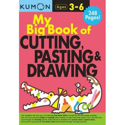 My Big Book of Cutting, Pasting, & Drawing - (Paperback)