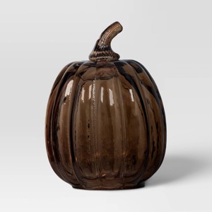 Glass Pumpkin Amber - Threshold™ - 1 of 3