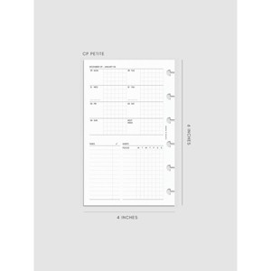 2026 Dated Weekly Admin Planner Insert | Monday Start | Cloth & Paper - 1 of 4