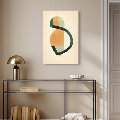 Cordless Contemporary Abstract Shapes Wrapped Canvas Wall Art