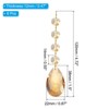 Unique Bargains Crystal Pendants Teardrop Beads for DIY Lamp Arts Crafts Decoration 6 Pcs - 2 of 4