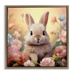 Stupell Industries Bunny in Meadow, 25" x 25" - 1 of 4