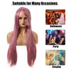 Unique Bargains Women's Long Hair Wigs 31" with Wig Cap Long Hair - 2 of 4