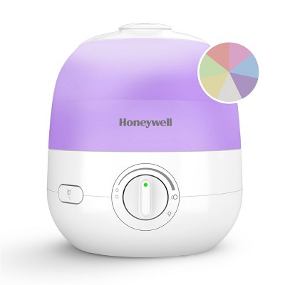 Honeywell Ultra Glow Light Changing Humidifier and Diffuser: Cool Mist, 24-Hour Run, No Filter, 100-300 sq. ft. Coverage