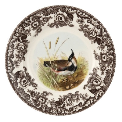 Spode Woodland 10.5” Dinner Plate, Perfect for Thanksgiving and Other Special Occasions, Made in England from Fine Earthenware, Lapwing