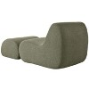 CAVINAS Modern Recliner Accent Chair with Ottoman, Ergonomic Curved Desig, High-Resilience Foam Upholstery - 3 of 4