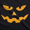 Mens Triangle Nose Pumpkin Face Funny Fall Halloween Scary T Shirt - Crazy Dog Men's T Shirt - image 2 of 4