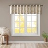 Fretwork Print Grommet Top Window Valance Beige/Gold 50x18" - 2 of 4