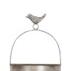 Bird Accent Wall Pocket Silver Gray Metal by Foreside Home & Garden - 3 of 4