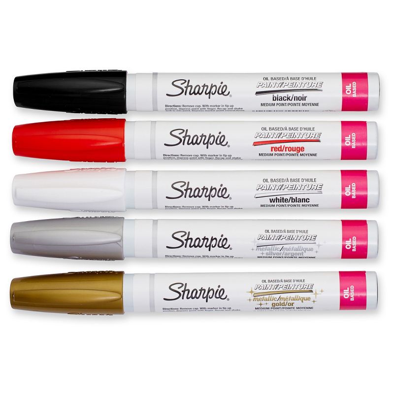 Sharpie 5pk Oil-Based Paint Markers Medium Tip, 2 of 6