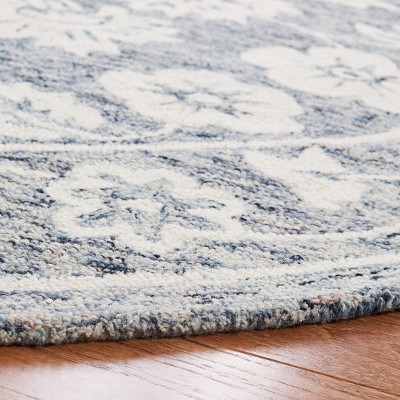 Capri 36" x 24" Blue Hand-Tufted Wool Area Rug