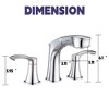 Pull-Out Spray Bathroom Faucet, 2-Handle Sink Faucet - 4 of 4