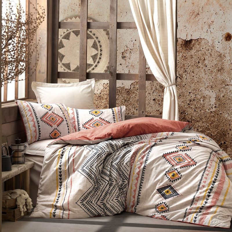 Sussexhome Ethnic Collection High Quality Cotton Set, 1 Duvet Cover, 1 Fitted Sheet and 2 Pillowcases, 2 of 7