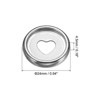 Unique Bargains Plastic DIY Notebook Planner Heart Binder Rings 22 Pcs - 2 of 4