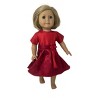 Doll Clothes Superstore Handmade Red Glitter Dress Fits Our Generation American Girl And My Life Dolls - 3 of 4