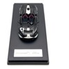 McLaren Elva Convertible #4 Carbon Black with White and Red Stripes 1/64 Diecast Model Car by LCD Models - 3 of 4