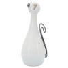 Sagebrook Home 7" Cat with Glasses Sculpture - Contemporary Ceramic White Cat Statue with Black and Beige Accents for Home or Office Decor - Cat - 3 of 4