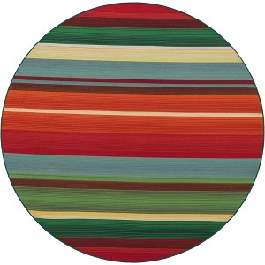 Unique Loom    Outdoor Modern Jaco Area Rug - 1 of 4
