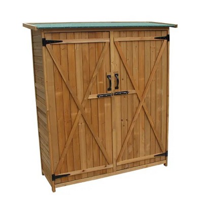 Fir Wood Shed Garden Storage Shed Wood Color & Green