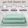Brushed Microfiber Sheet Set- 4 Piece Bed Linens-Fitted & Flat Sheets, 2 Pillowcases-Wrinkle, Stain & Fade Resistant by Hastings Home - 3 of 4