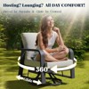 SUGOLD 7-Piece Aluminum Patio Conversation Set with Coffee Table and Gray Cushions - 3 of 4