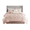 Racxily 7-Piece Tufted Comforter Set, Full Size Bedding Collection with Elegant Design - 2 of 4