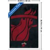 Trends International NBA Miami Heat - Logo 25 Framed Wall Poster Prints - 3 of 4