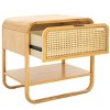 Yunis 1 Drawer 1 Open Shelf Nightstand - NST9205 - Safavieh - 3 of 4