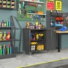 Vynxaria Utility Storage Cabinets - Heavy-Duty Metal Garage Storage with Wheels, 29.53"W x 16.54"D x 34.65"H - 4 of 4