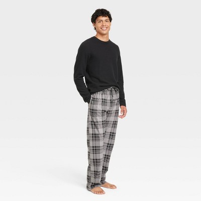 Mens Flannel Pyjama Bottoms Brushed Cotton Check Lounge Pants Nightwear  M-5XL