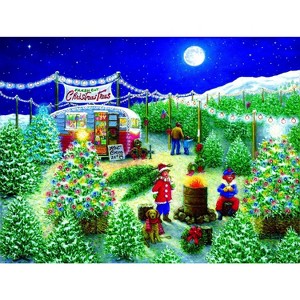 Sunsout A Lot of Christmas Trees 300 pc  Christmas Jigsaw Puzzle 76141 - 1 of 4
