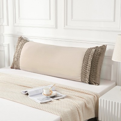 Macrame Tassel Pillowcases – Soft Decorative Pillow Covers with Fringe, Boho Style Deep Pocket Design, Queen/King/Body Options