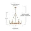 Capital Lighting Finn 6 - Light Chandelier in  White Wash/Matte Brass - 4 of 4