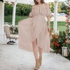 Anna-Kaci Women's Casual Boho Lantern Sleeve Off Shoulder Fairy Midi  Dress for Casual Looks - 2 of 4