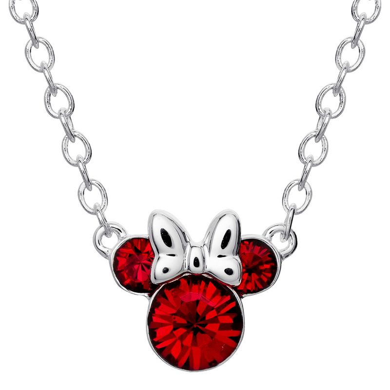 Disney Minnie Mouse Birthstone Necklace, 1 of 6