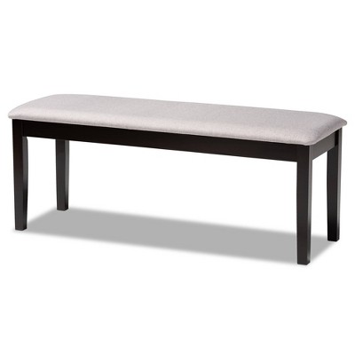 Teresa Fabric Upholstered and Wood Dining Bench - Baxton Studio