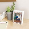 Lara Lee Meintjes Ginger Cat in Peacock Chair with Indoor Jungle of House Plants Interior Painting Framed Mini Art Print - Society6 - 2 of 3