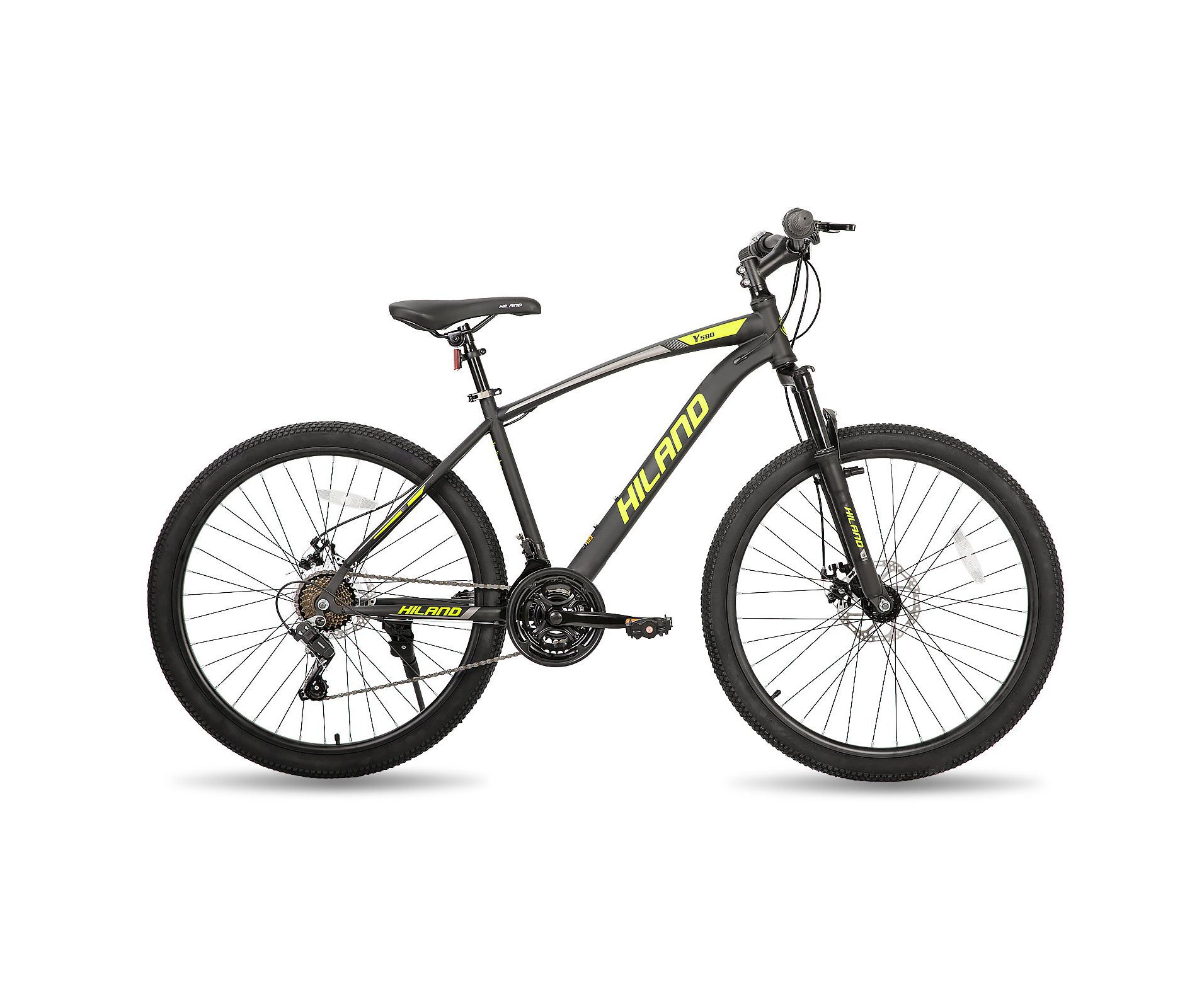 HILAND Ridge Mens Mountain Bike, 27.5 Inch - Yellow