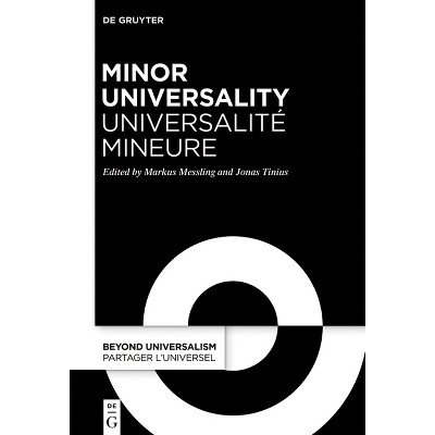 Minor Universality / Universalité Mineure - (Beyond Universalism / Partager l'Universel) by  Markus Messling & Jonas Tinius (Paperback)