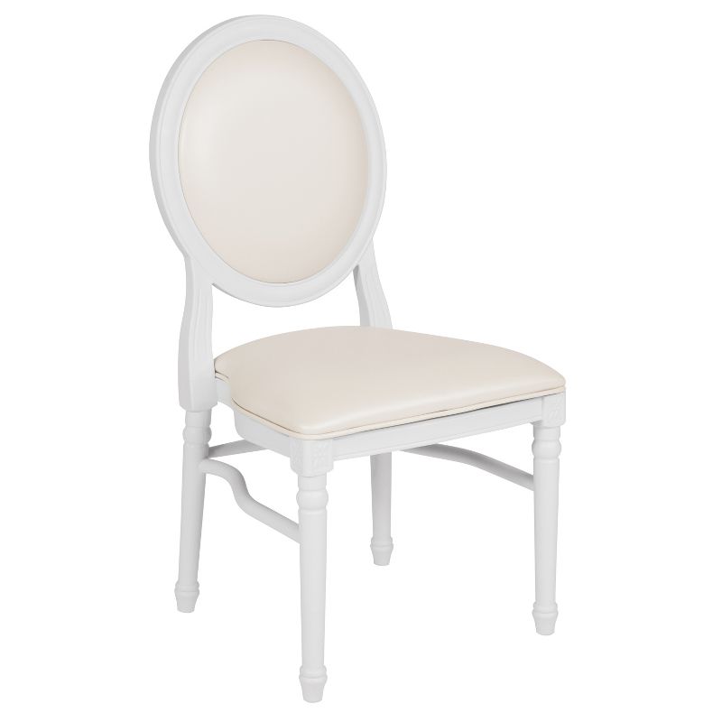 Flash Furniture HERCULES Series 900 lb. Capacity King Louis Dining Side Chair, 1 of 12