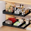 No-Drill Sliding Drawer Organizer - Pull-out storage basket for versatile under-sink or cabinet organization. - 3 of 4