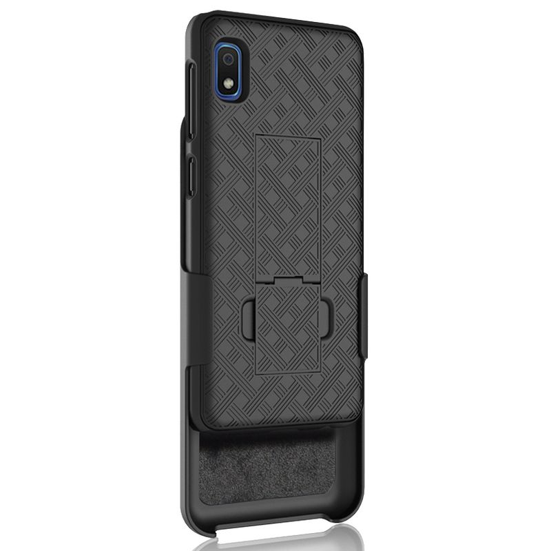 Nakedcellphone Case with Stand and Belt Clip Holster for Samsung Galaxy A10e - Black, 5 of 10